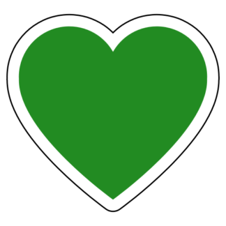 Heart Sticker (Green)